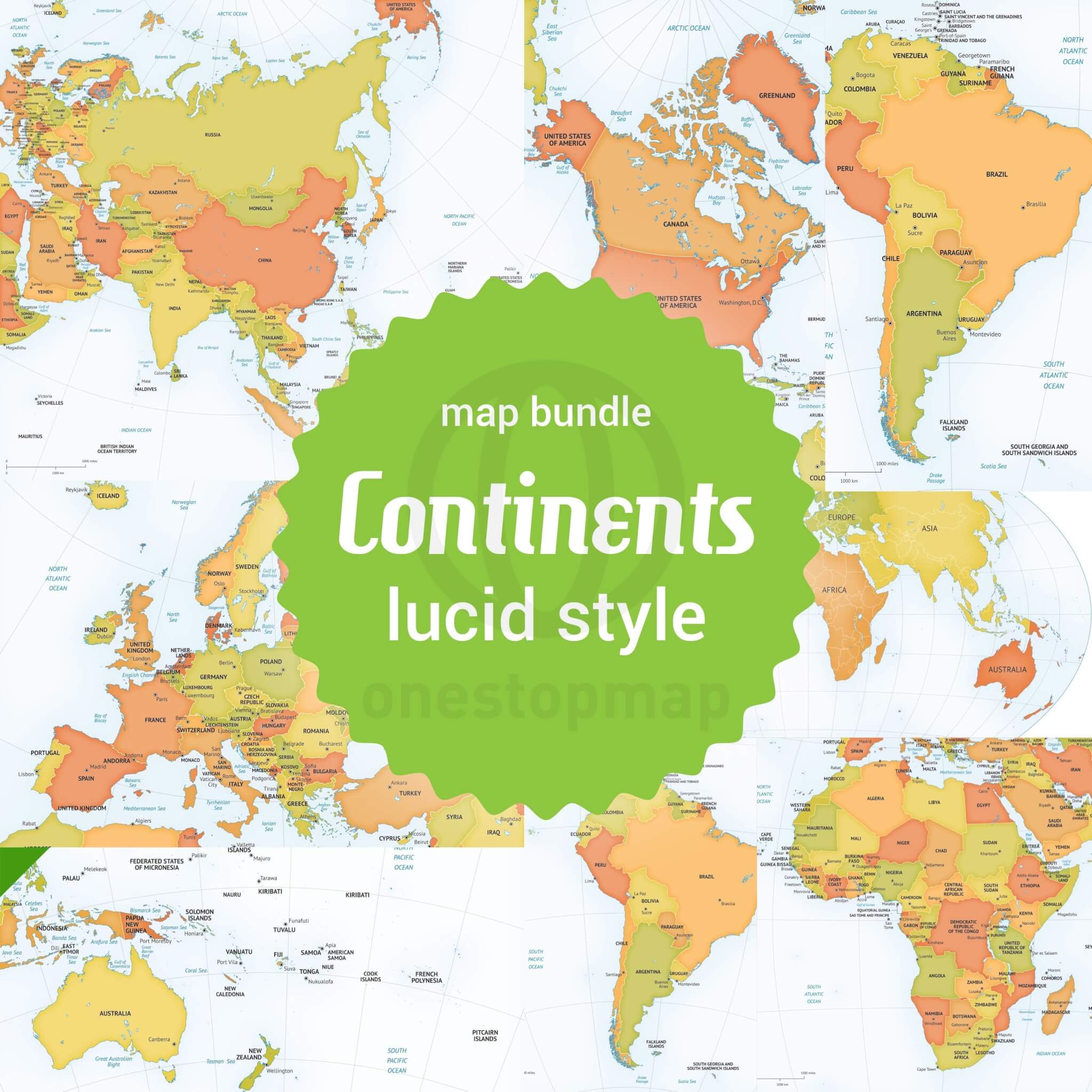 8-vector-maps-bundle-of-all-continents-of-the-world