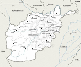 Map of Afghanistan political