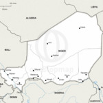 Map of Niger political