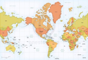 Editable map Pacific Coast US Canada PDF