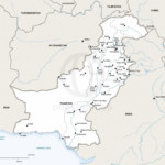 Map of Pakistan political