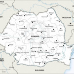 Map of Romania political