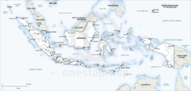 Map of Indonesia political