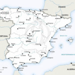 Map of Spain political