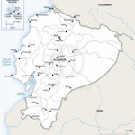 Map of Ecuador political