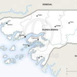 Map of Guinea-Bissau political