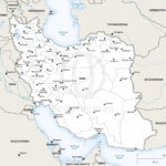 Map of Iran political