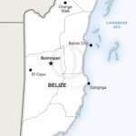 Map of Belize political