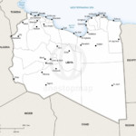 Map of Libya political