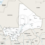 Map of Mali political