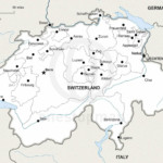 Map of Switzerland political