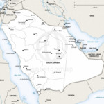 Map of Saudi Arabia political