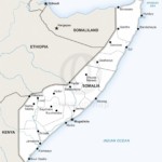 Map of Somalia political