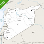 Map of Syria political