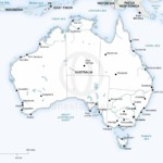 Map of Australia political