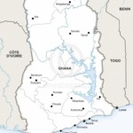 Map of Ghana political