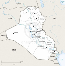 Map of Iraq political