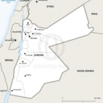 Map of Jordan political