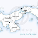 Map of Panama political