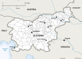 Map of Slovenia political