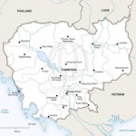 Map of Cambodia political