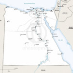 Map of Egypt political