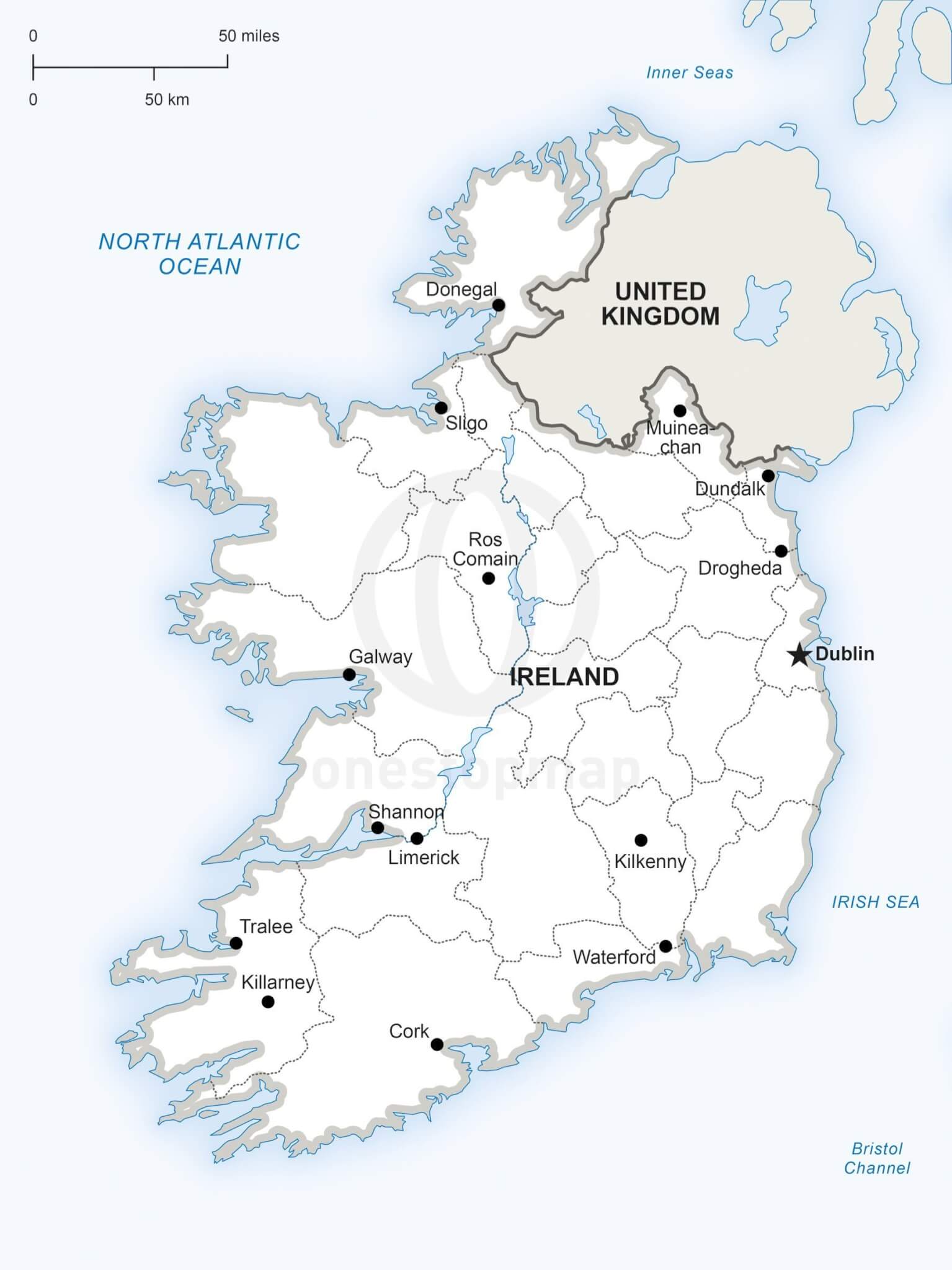 vector-map-of-ireland-political-one-stop-map