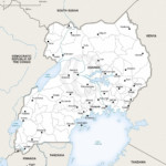 Map of Uganda political