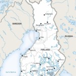 Map of Finland political