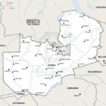 Map of Zambia political