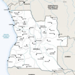 Map of Angola political