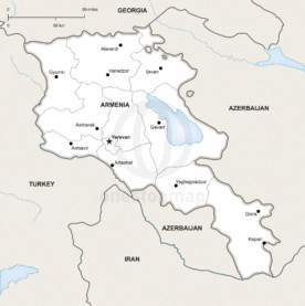 Map of Armenia political