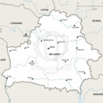 Map of Belarus political