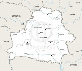 Map of Belarus political