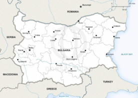 Map of Bulgaria political