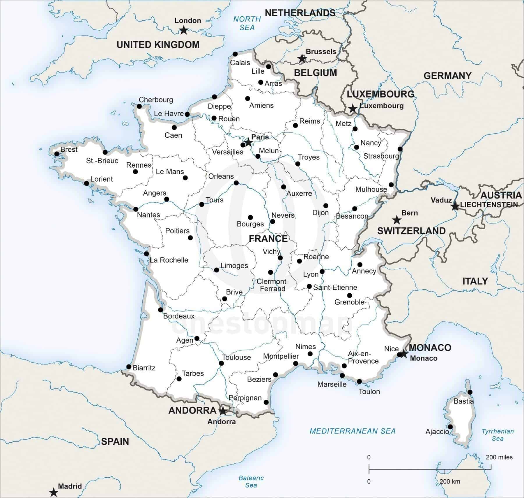 blank-map-of-france-with-rivers-and-cities