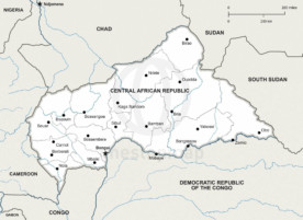 Map of Central African Republic political