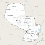Map of Paraguay political
