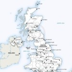 Map of United Kingdom political