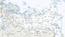 Vector map of Russia political