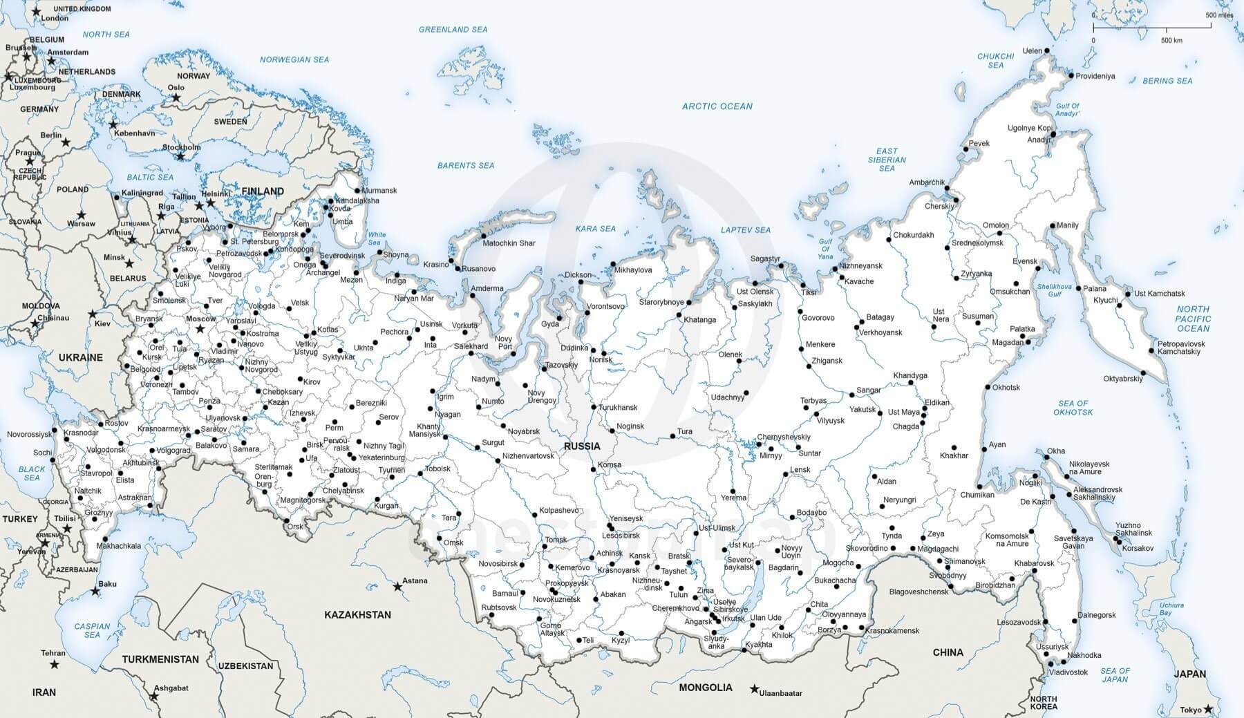Silhouette Map of Russia Vector Illustration 3330962 Vector Art at Vecteezy