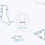 Vector map of Comoros political