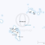 Vector map of Seychelles political