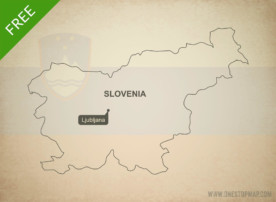 Free vector map of Slovenia outline