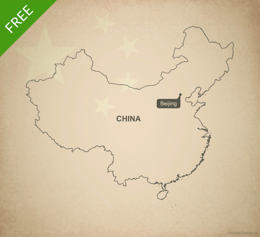 Vector Maps of China | One Stop Map