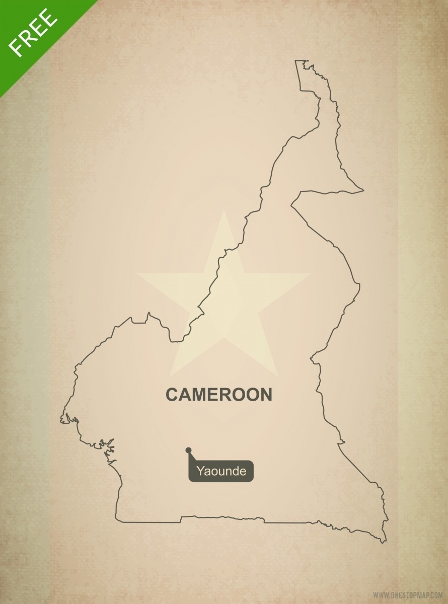 free-vector-map-of-cameroon-outline-one-stop-map