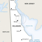 Vector map of Delaware political