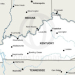 Vector map of Kentucky political
