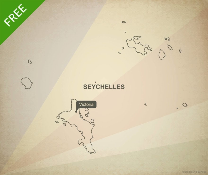 Vector Map of Seychelles Political | One Stop Map
