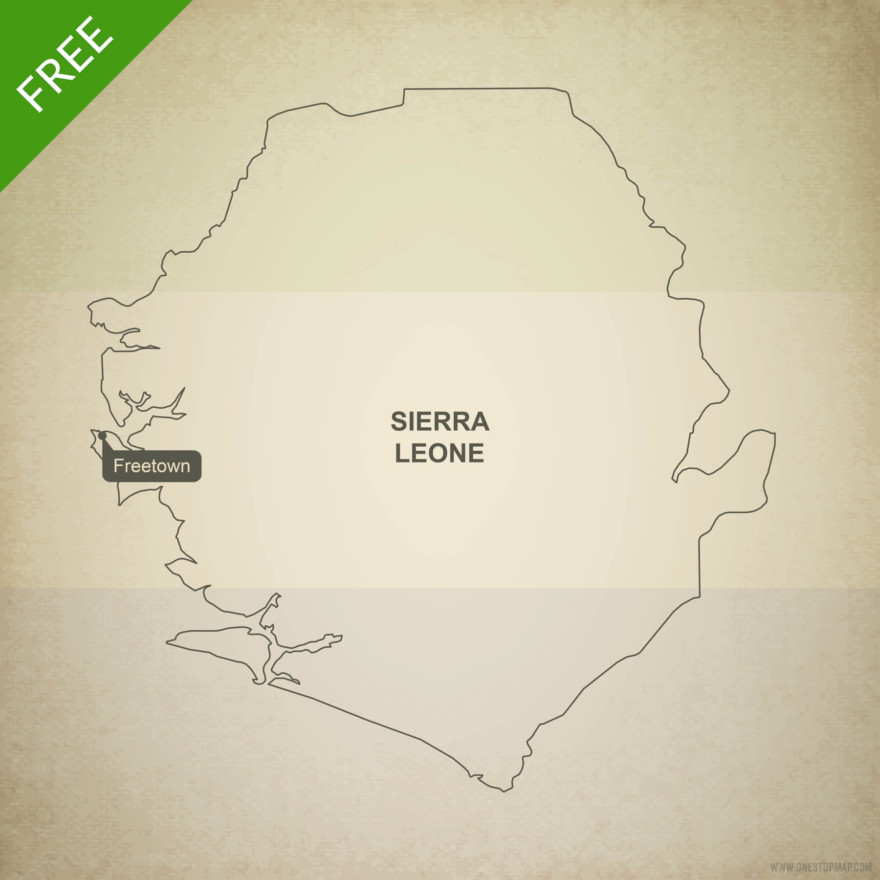 Vector Maps of Sierra Leone | One Stop Map